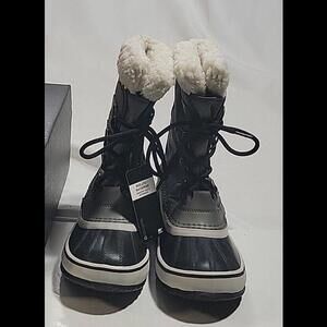 SOREL Women's Sz 5 Winter Carnival Boots Black Stone Waterproof